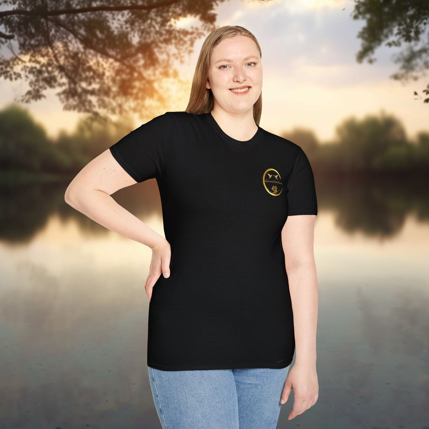 Black Softstyle Tee | EssenceInnoCreate | Unisex Streetwear