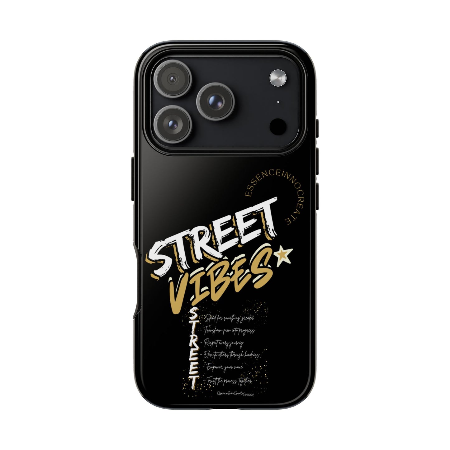 EssenceInnoCreate® Street Vibes Black Phone Case