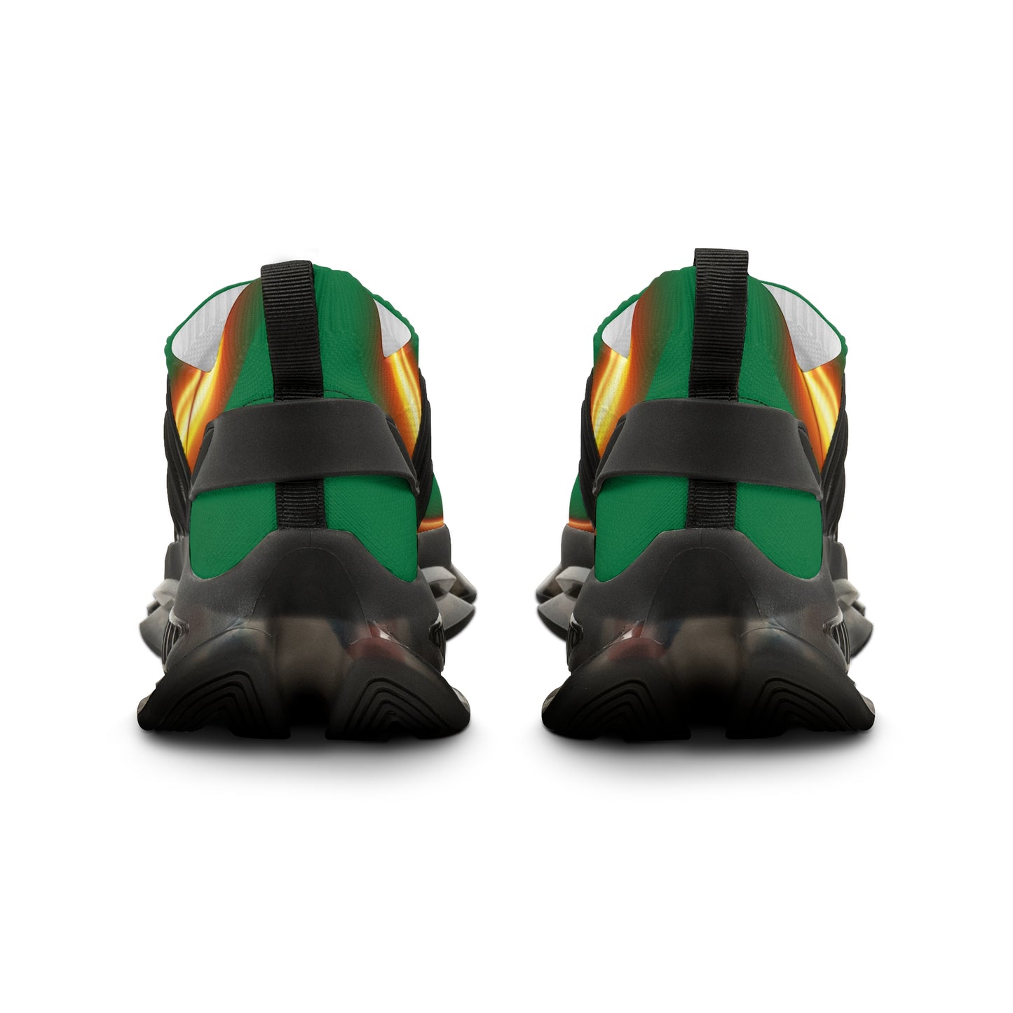 Green Trendsetter Flame Black | Mens Performance Sneakers | Black Sole