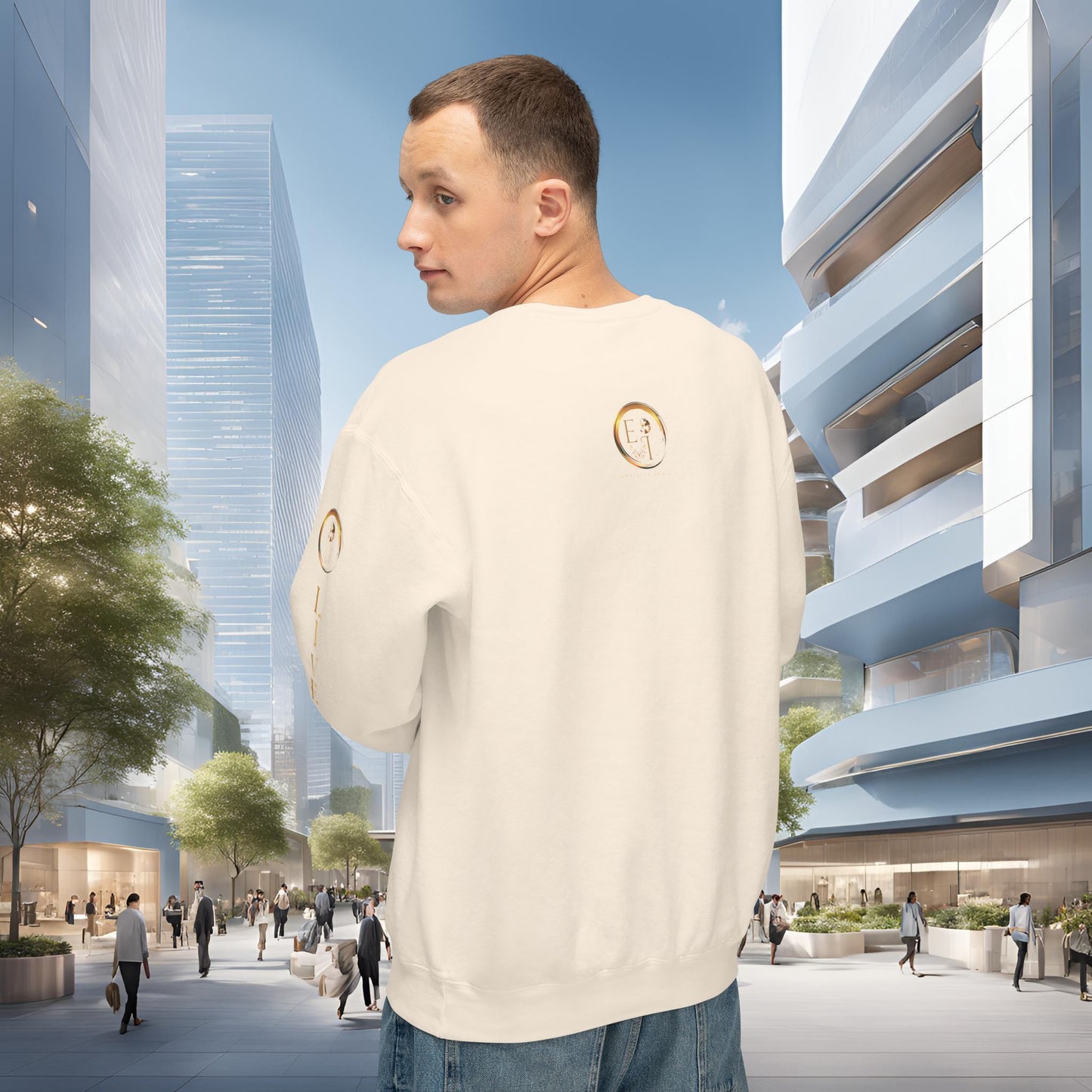 One Life Sweatshirt Ivory | The Elegant Edition | EI Apparel