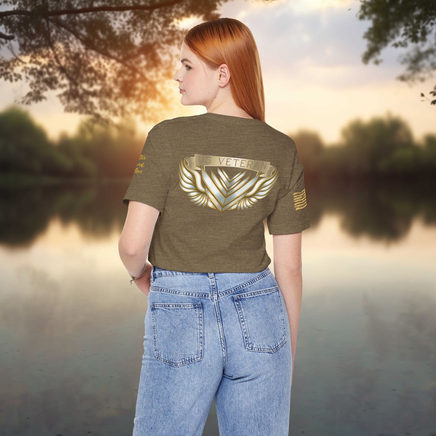 Essence Olive Veteran Tee – Military Tribute T-Shirt