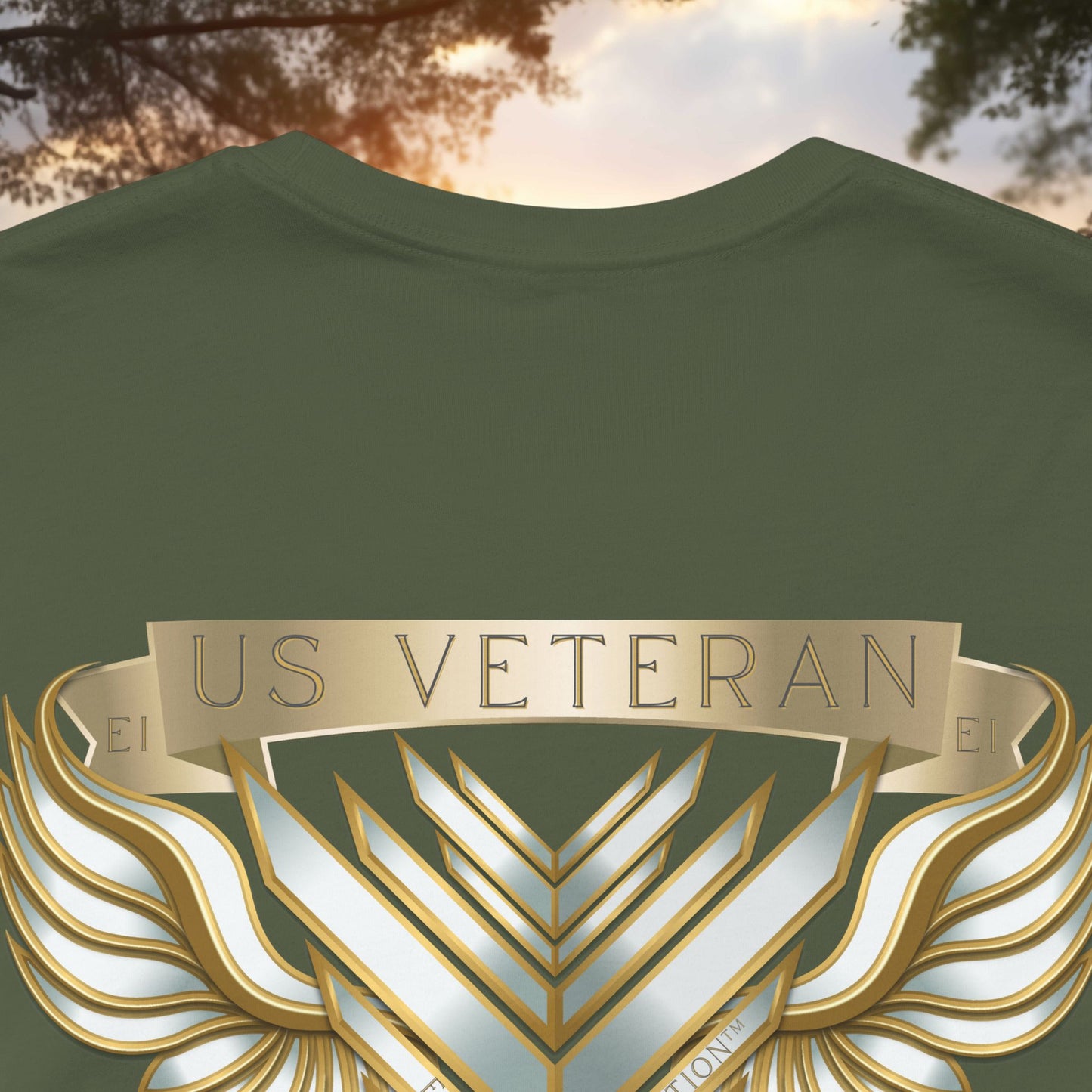 Essence Green Veteran Tee – Military Pride T-Shirt
