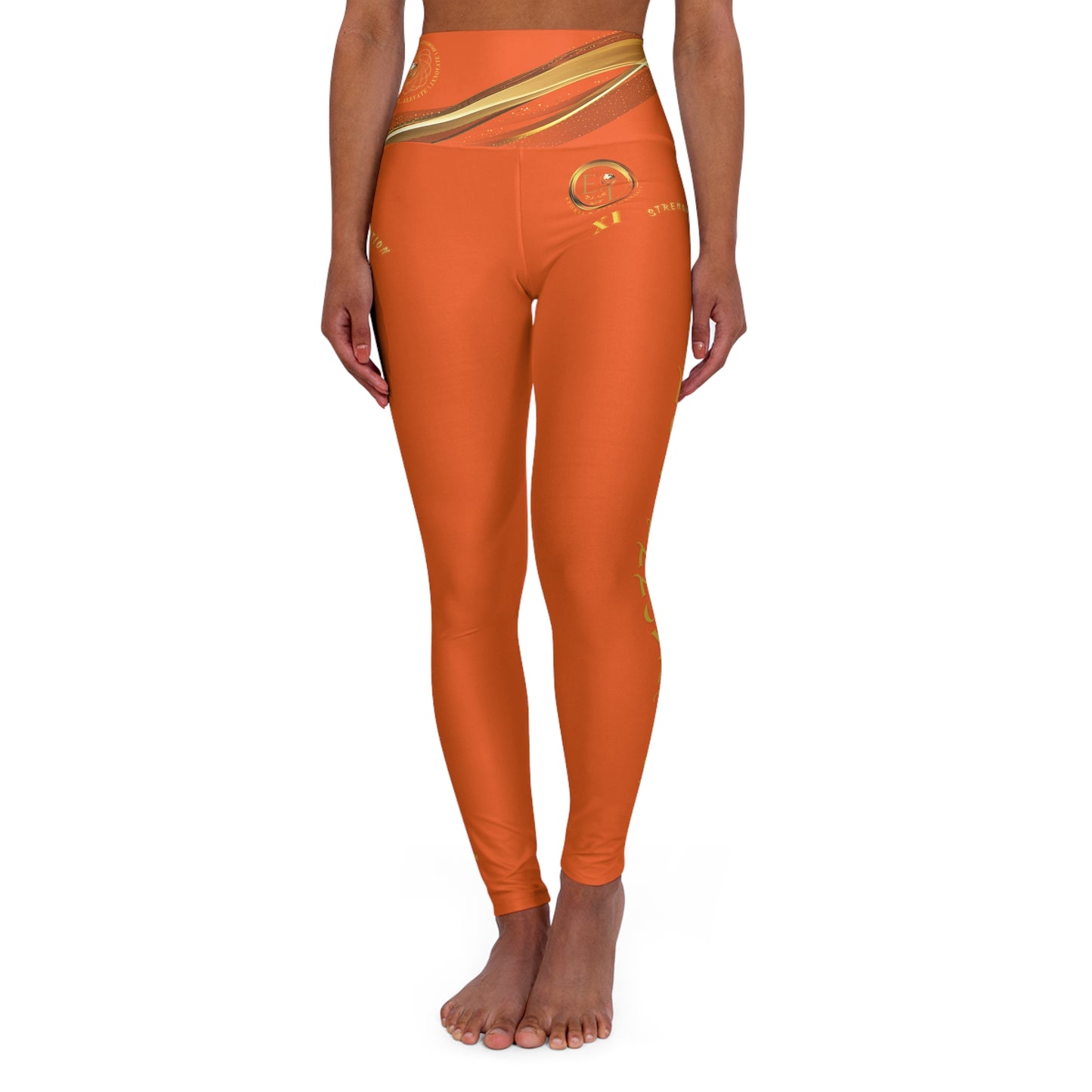 Seek More Luxe XI | EI Sports HW Leggings | Orange