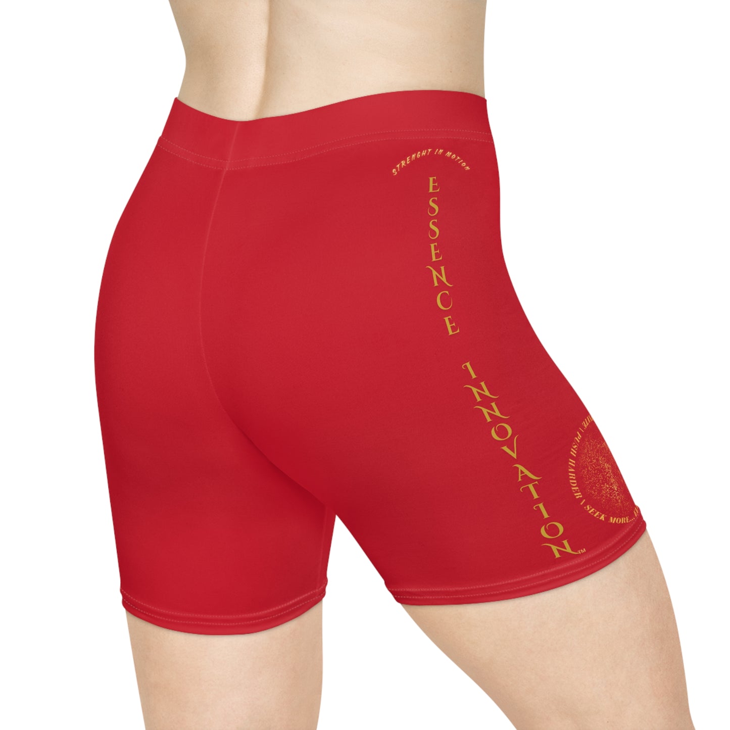 Seek More BS X | EI Sports Biker Shorts | Dark Red