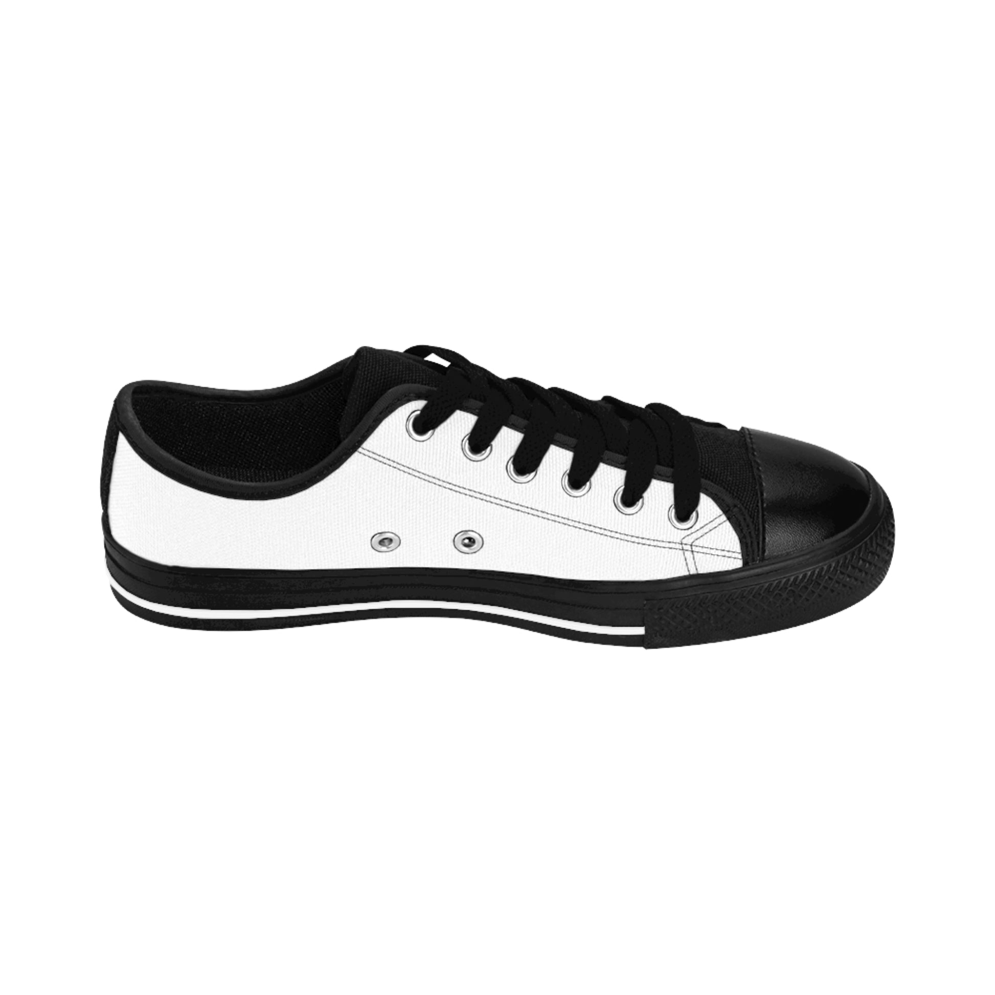 Black and white EssenceInnoCreate sneaker on a white background