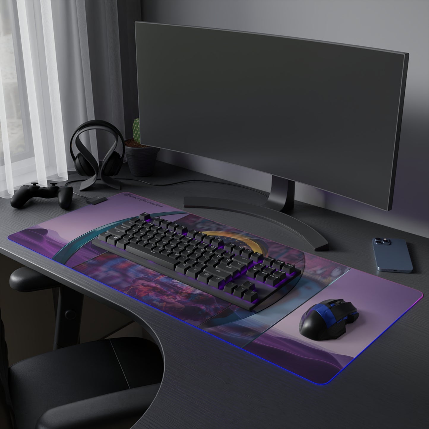 Urban Odyssey | LED Gaming Mouse Pad | 4 Sizes