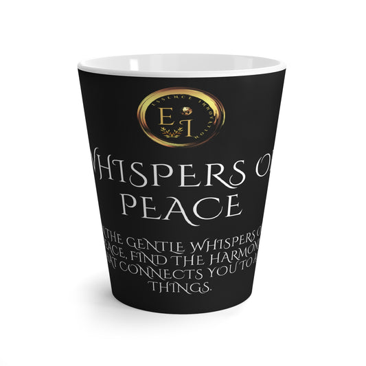 His Whispers Peace Black | Luxury Ceramic Mug 12oz