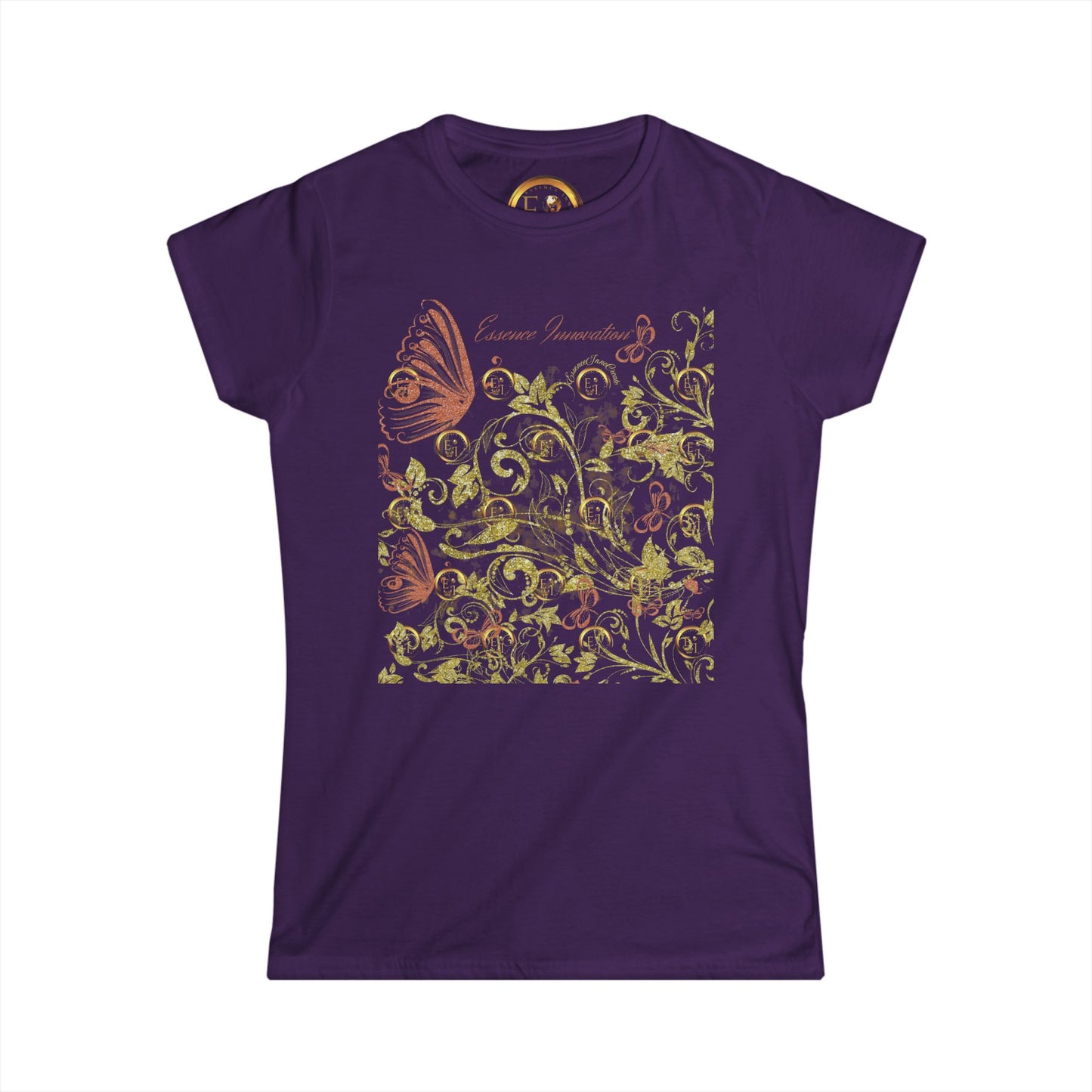 Floral Butterfly T-Shirt | Elegant Nature Lovers | 9 Colors