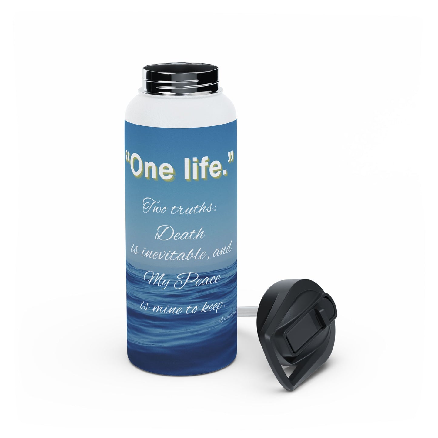 "One Life" Ocean Stainless Steel Water Bottle | 12oz · 18oz · 32oz