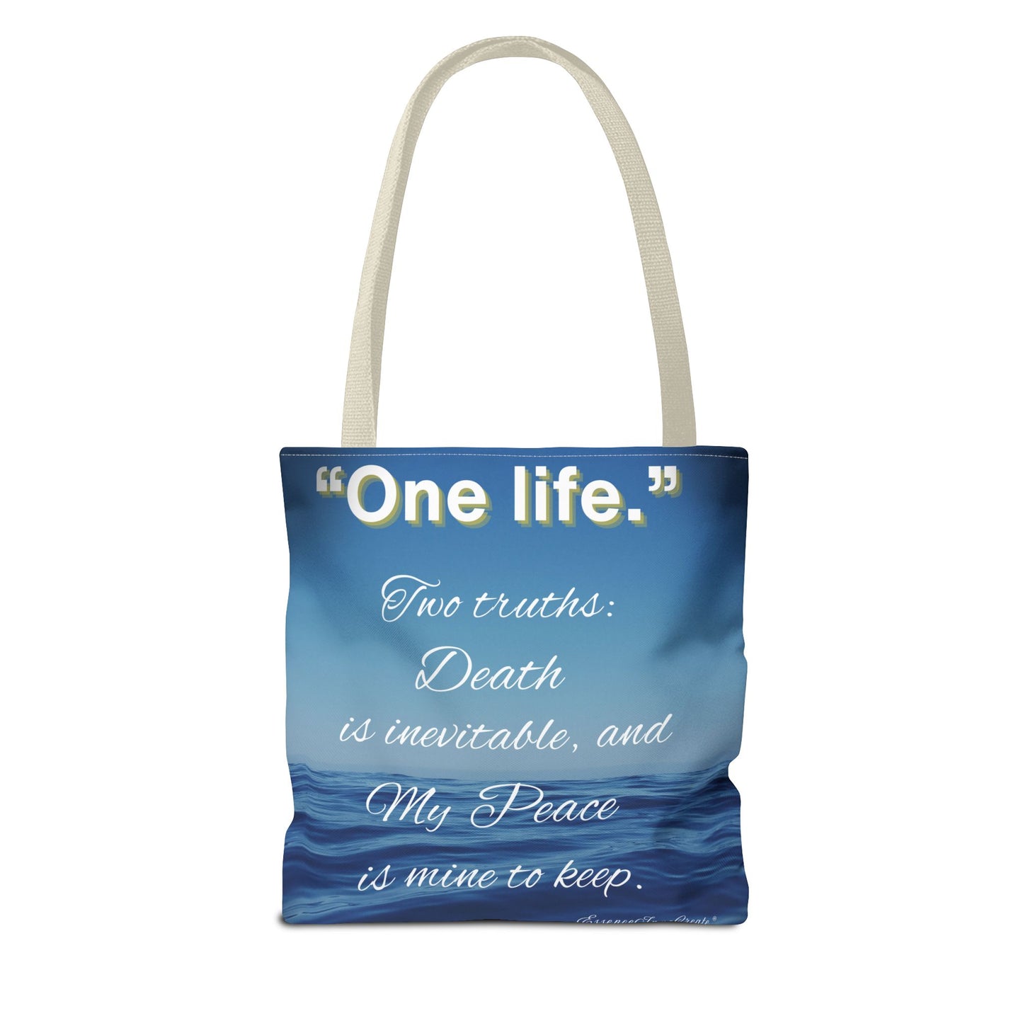 "One Life" – Two Truths Oceanic Quote Tote Bag