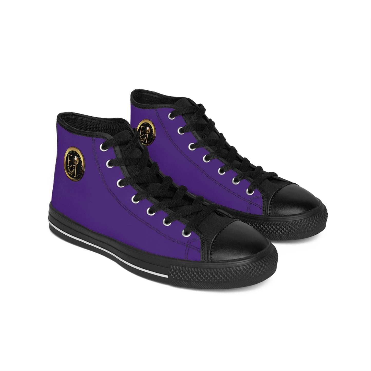 Essence Innovation Mens Streetwear | HighTop Sneakers | Purple