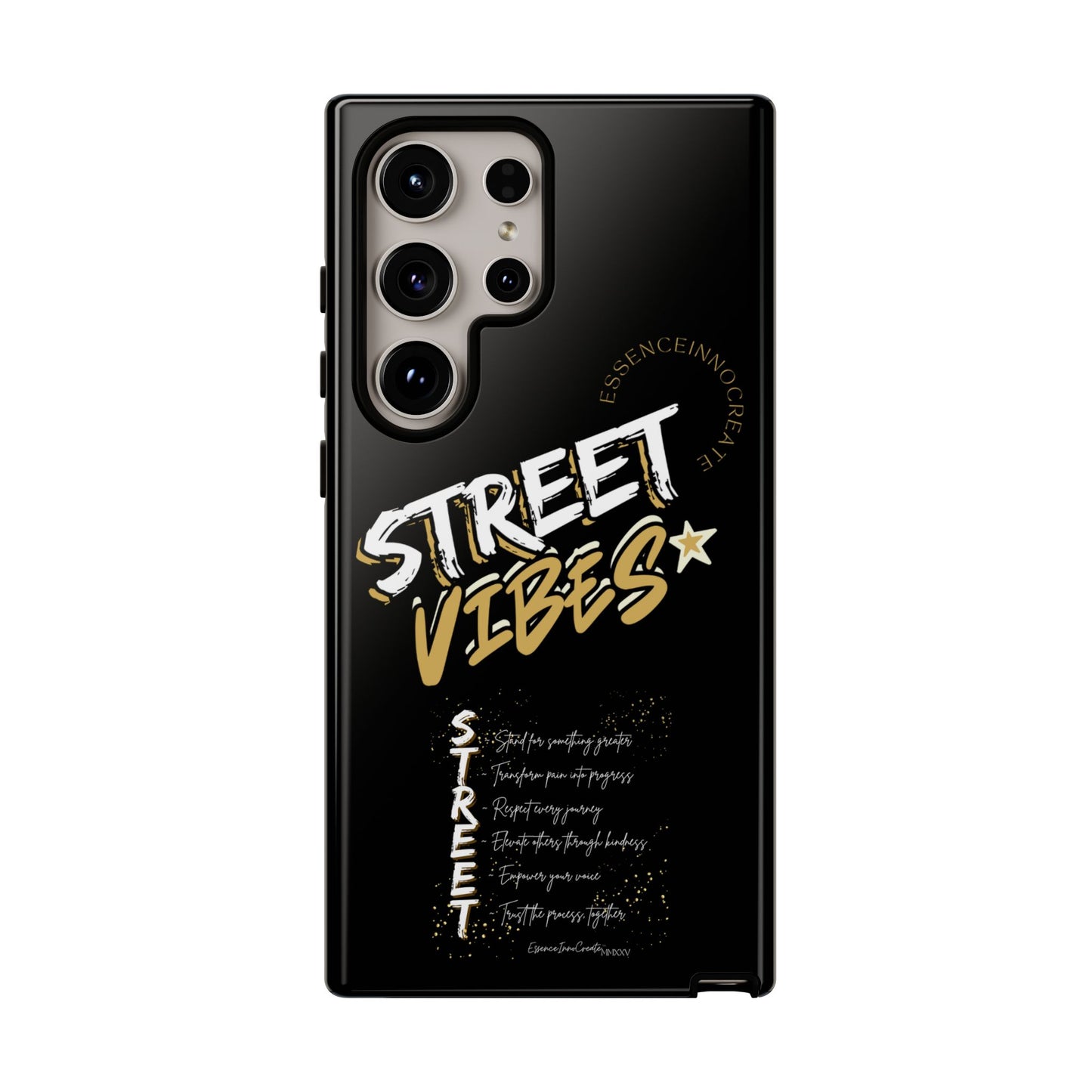 EssenceInnoCreate® Street Vibes Black Phone Case