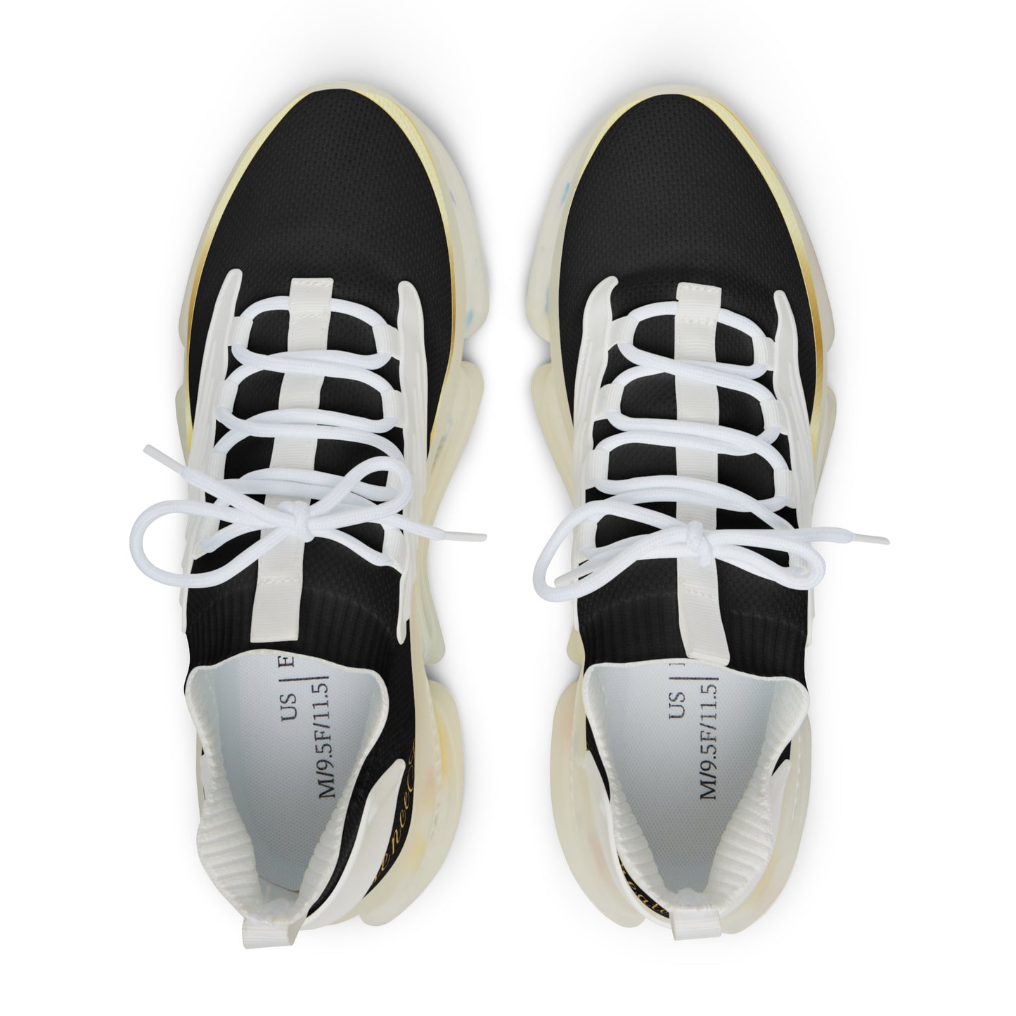 EssenceInnoCreate Black | Men’s White Trim Mesh Sneakers