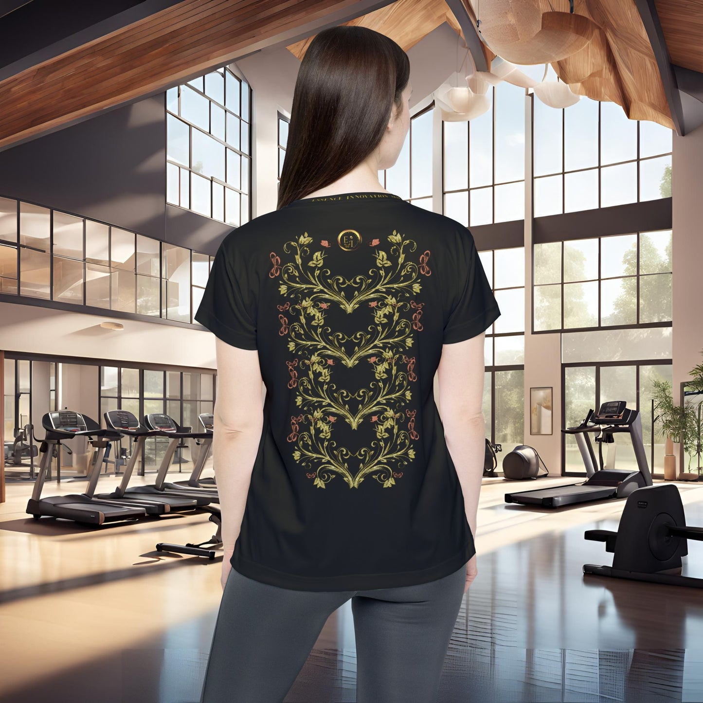 Butterfly Blossom Tee VII | EssenceInnoCreate | Black