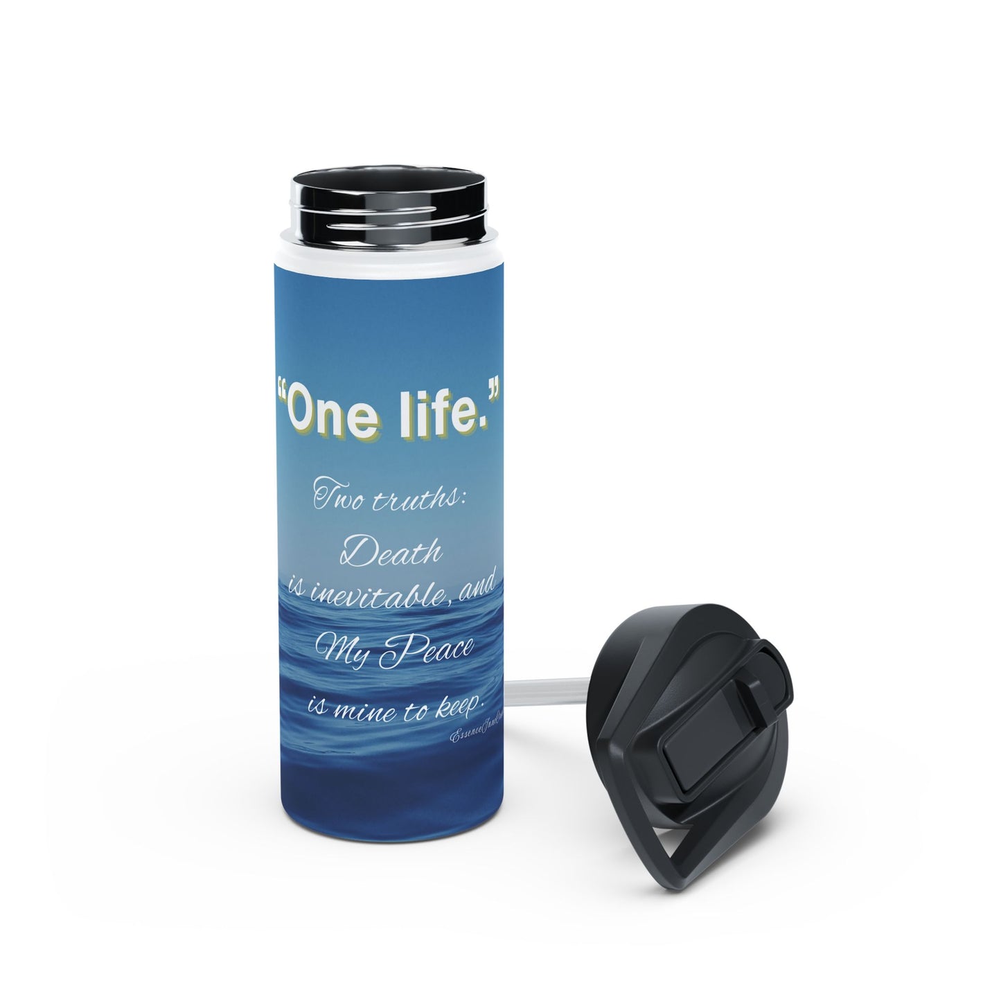 "One Life" Ocean Stainless Steel Water Bottle | 12oz · 18oz · 32oz