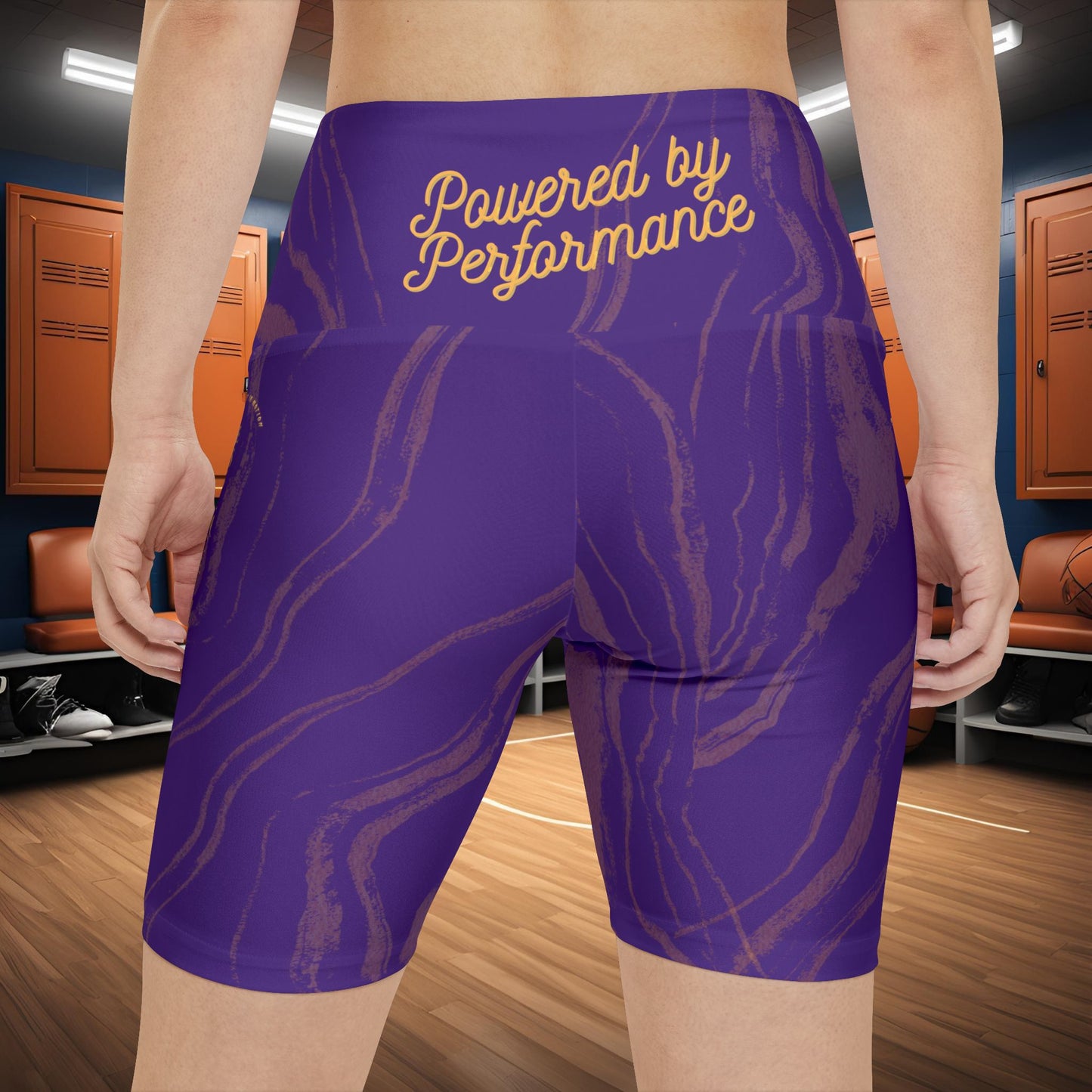 Seek More WSS XVI | EI Sports Workout Shorts Striped | Purple