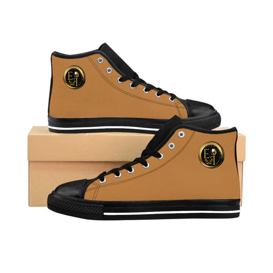 Essence Innovation Mens Streetwear | HighTop Sneakers | Light Brown