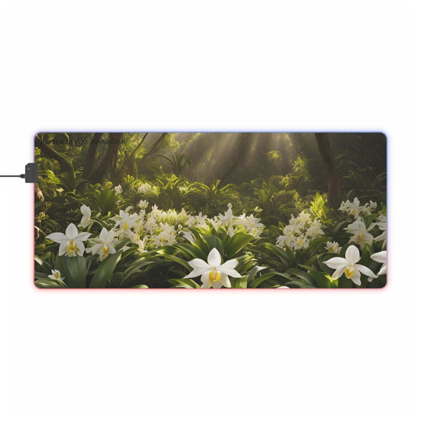 Orchid Grove | LED Gaming Mouse Pad | 4 Sizes