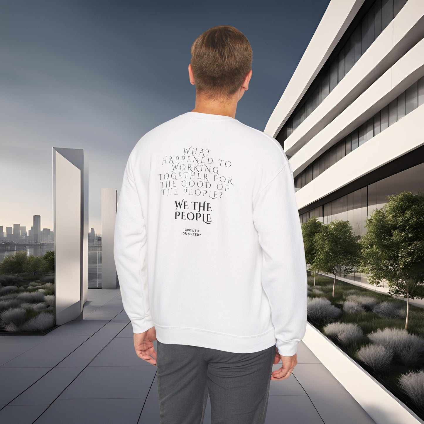 EssenceInnoCreate Quiet Resolve 'WHAT HAPPENED TO WORKING TOGETHER FOR THE GOOD OF THE PEOPLE?' TEE.