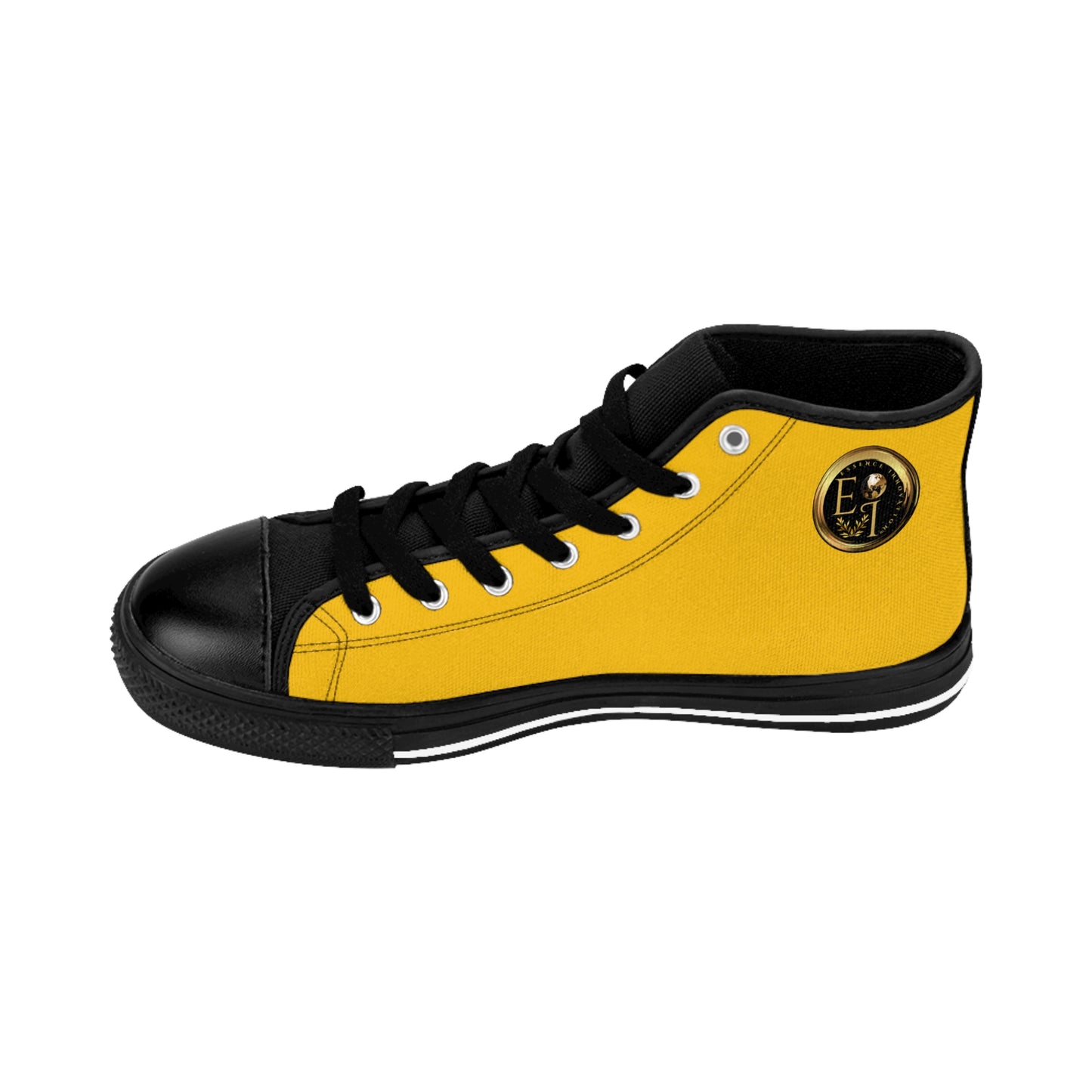 Mens Classic HighTops XXIII | Black Sole | Yellow