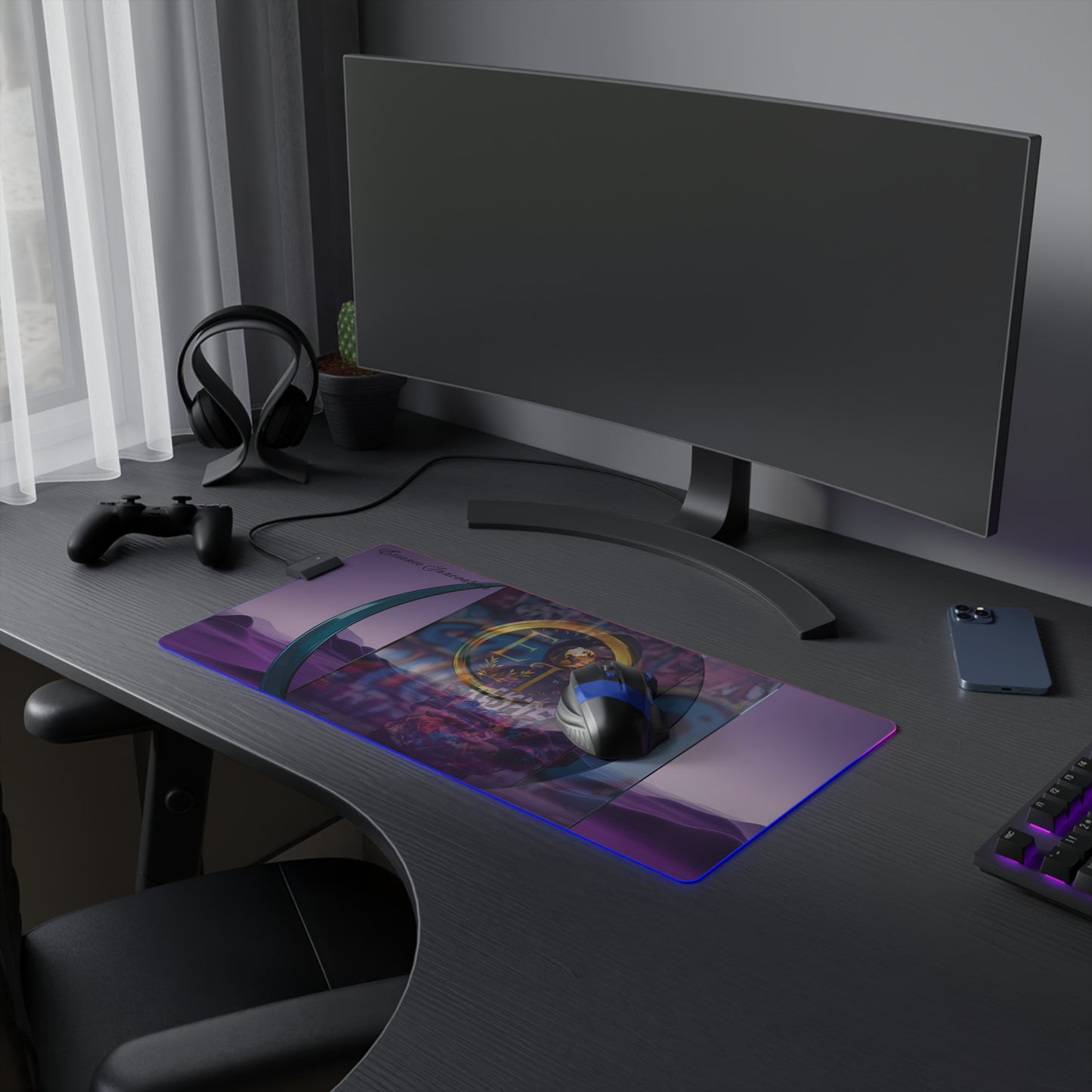 Urban Odyssey | LED Gaming Mouse Pad | 4 Sizes