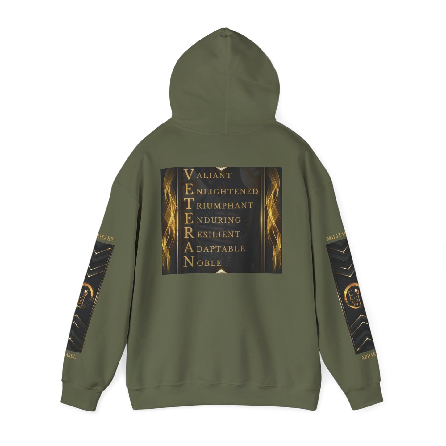 Warrior Veteran Qualities Hoodie | Military Tribute