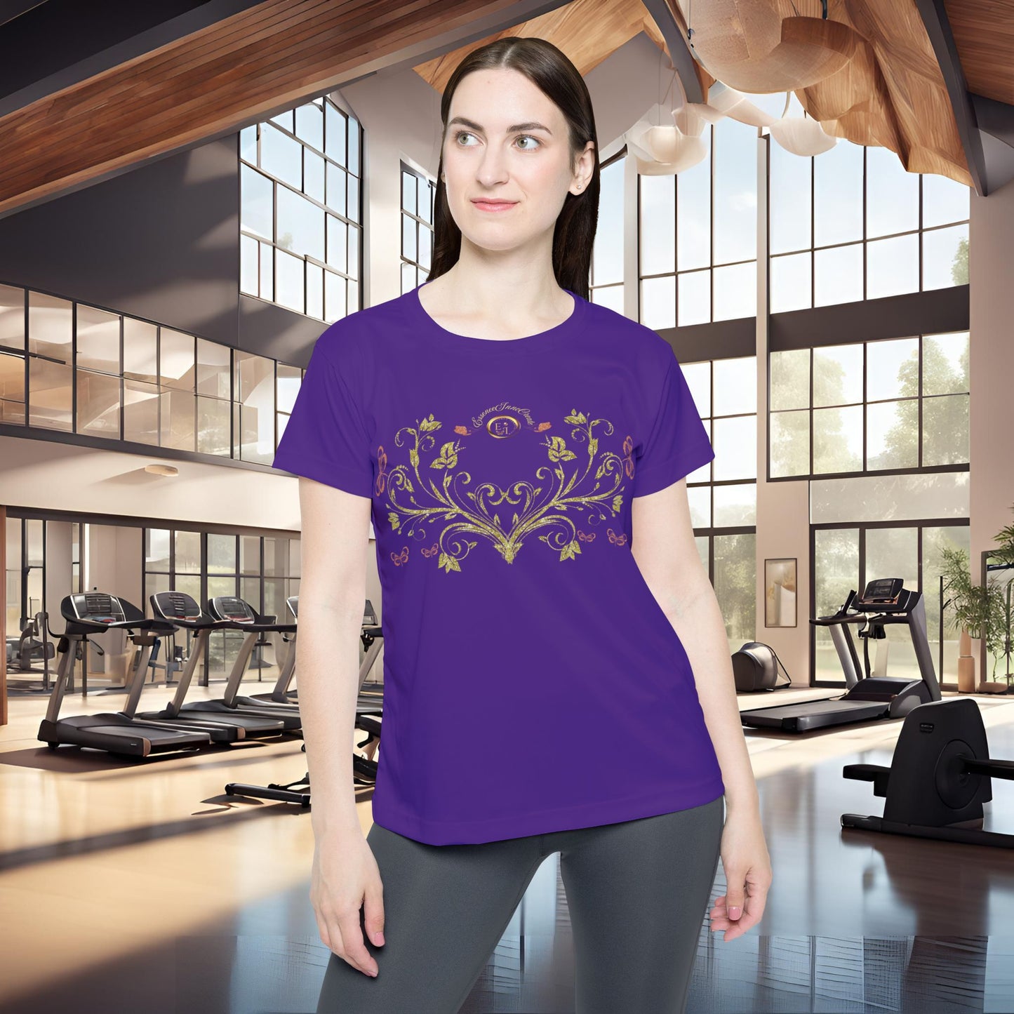 Butterfly Blossom Tee XVI | EssenceInnoCreate | Purple