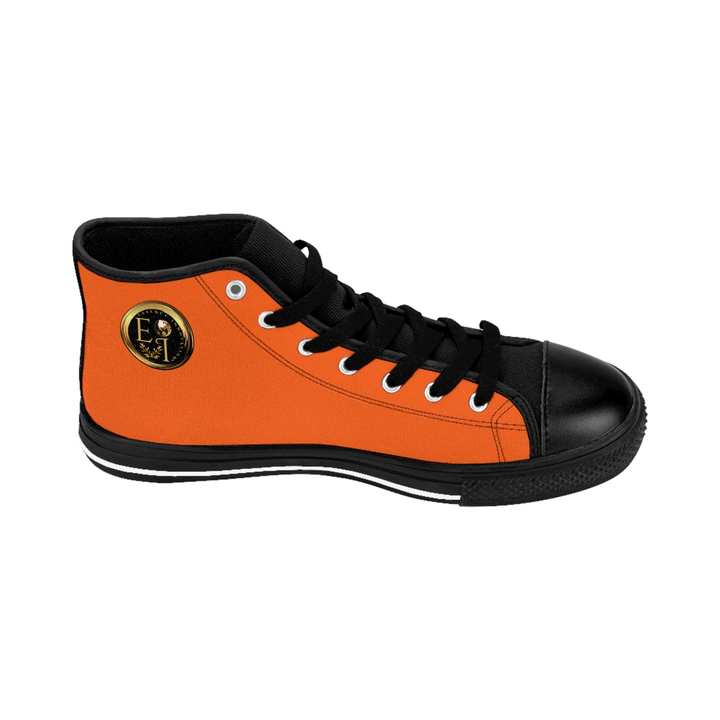 Essence Innovation Mens Streetwear | HighTop Sneakers | Orange