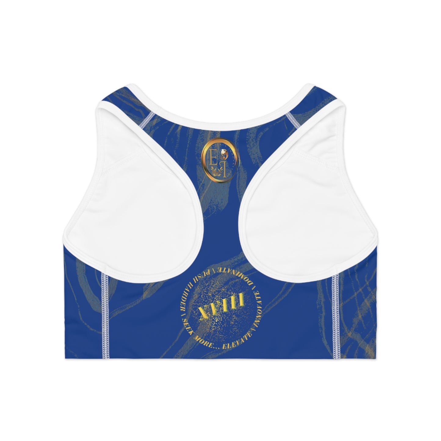 Seek More SBS XIII | EI Sports Bra Stripped | Dark Blue