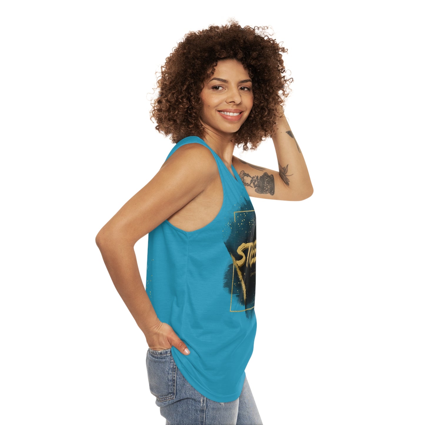 Street Wear Tank XV | EssenceInnoCreate | Turquoise