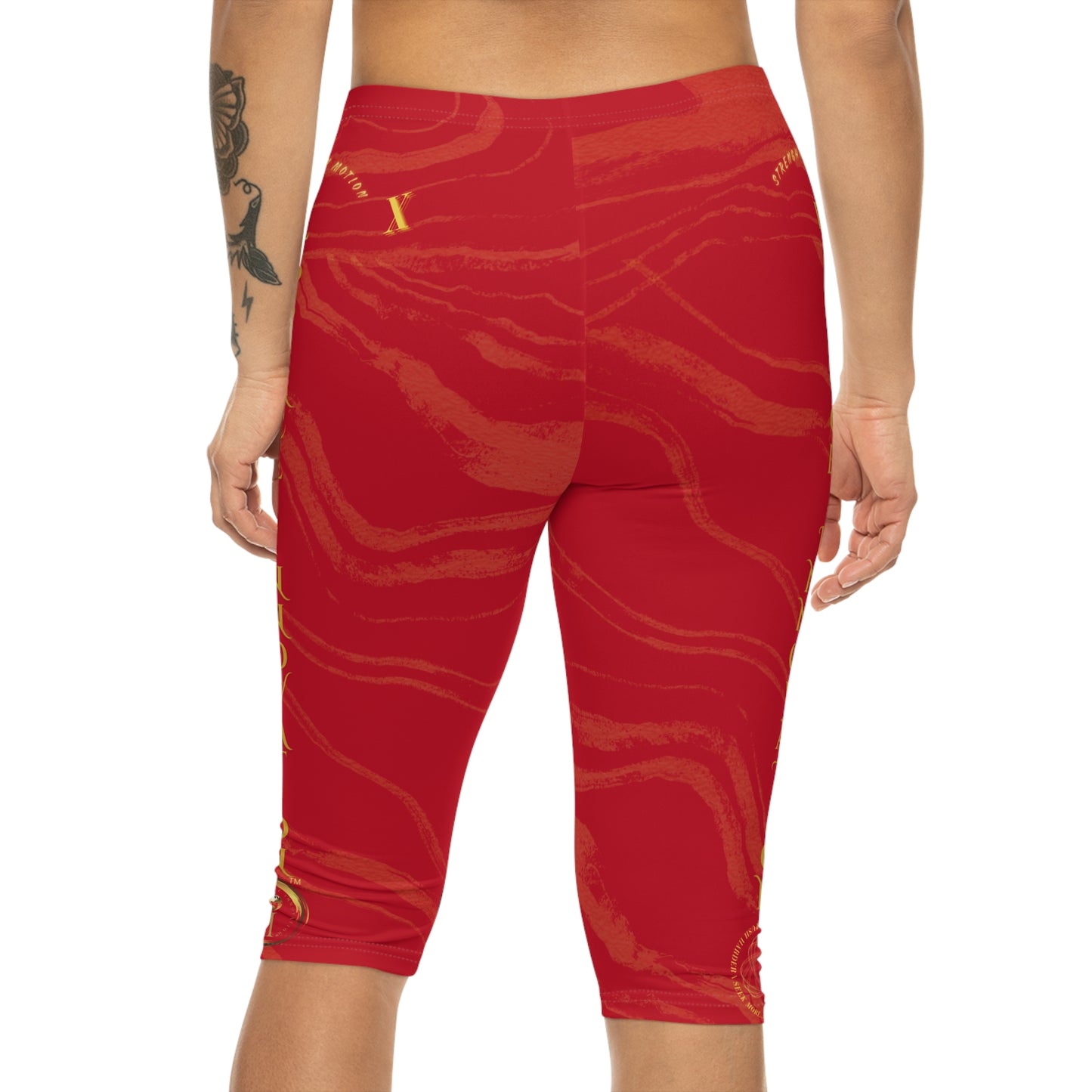 Seek More CLS X | Capri Leggings | EI Sports | Dark Red