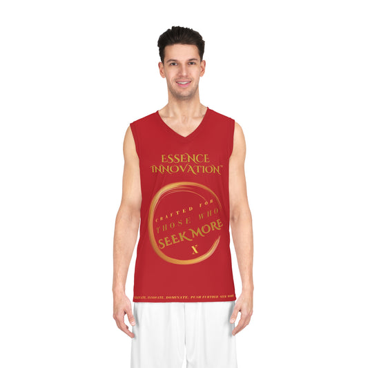 Velocity X Basketball Jersey | Seek More | Dark Red