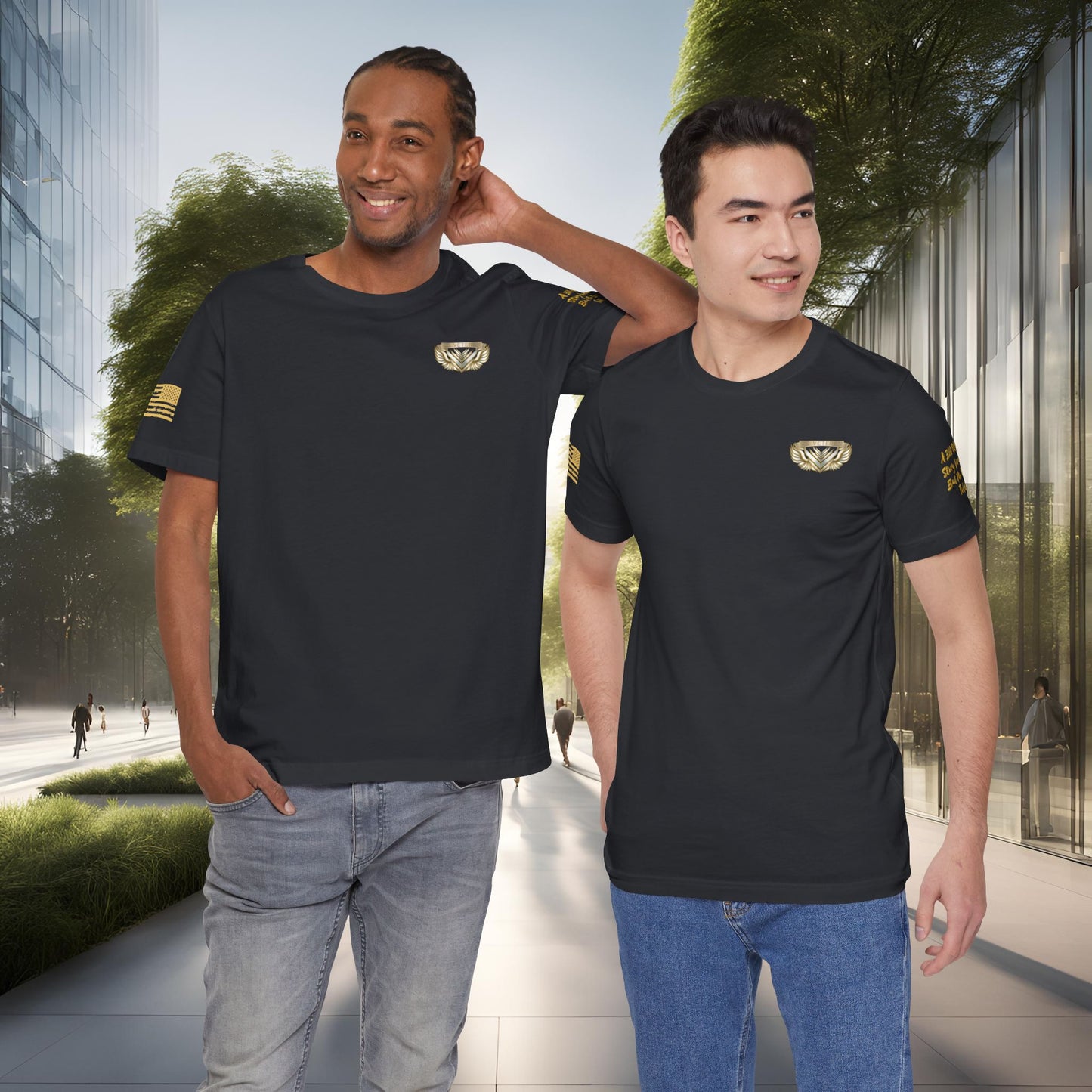 Essence Vintage Veteran Tee – Faded Black Tribute Tee