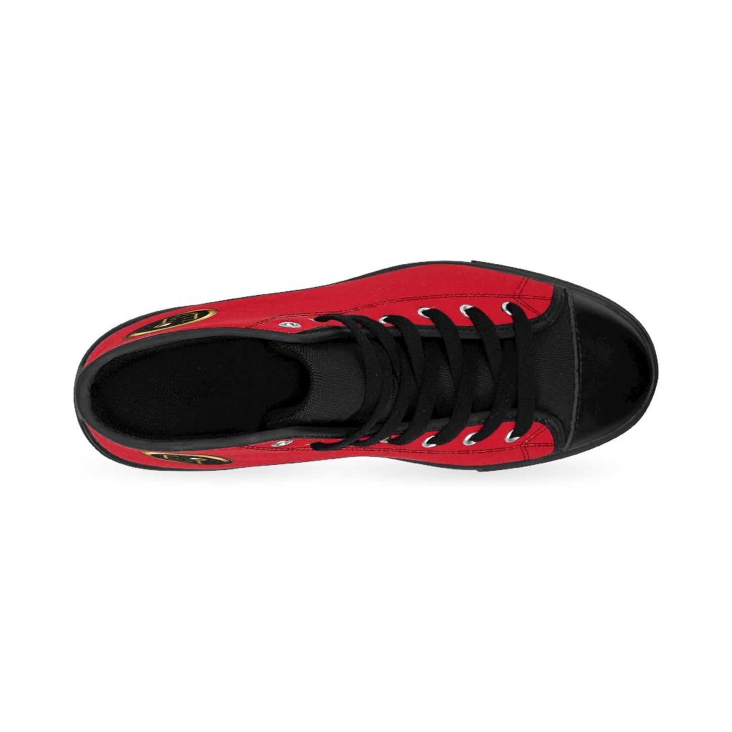 Mens Classic HighTops X | Black Sole | Dark Red