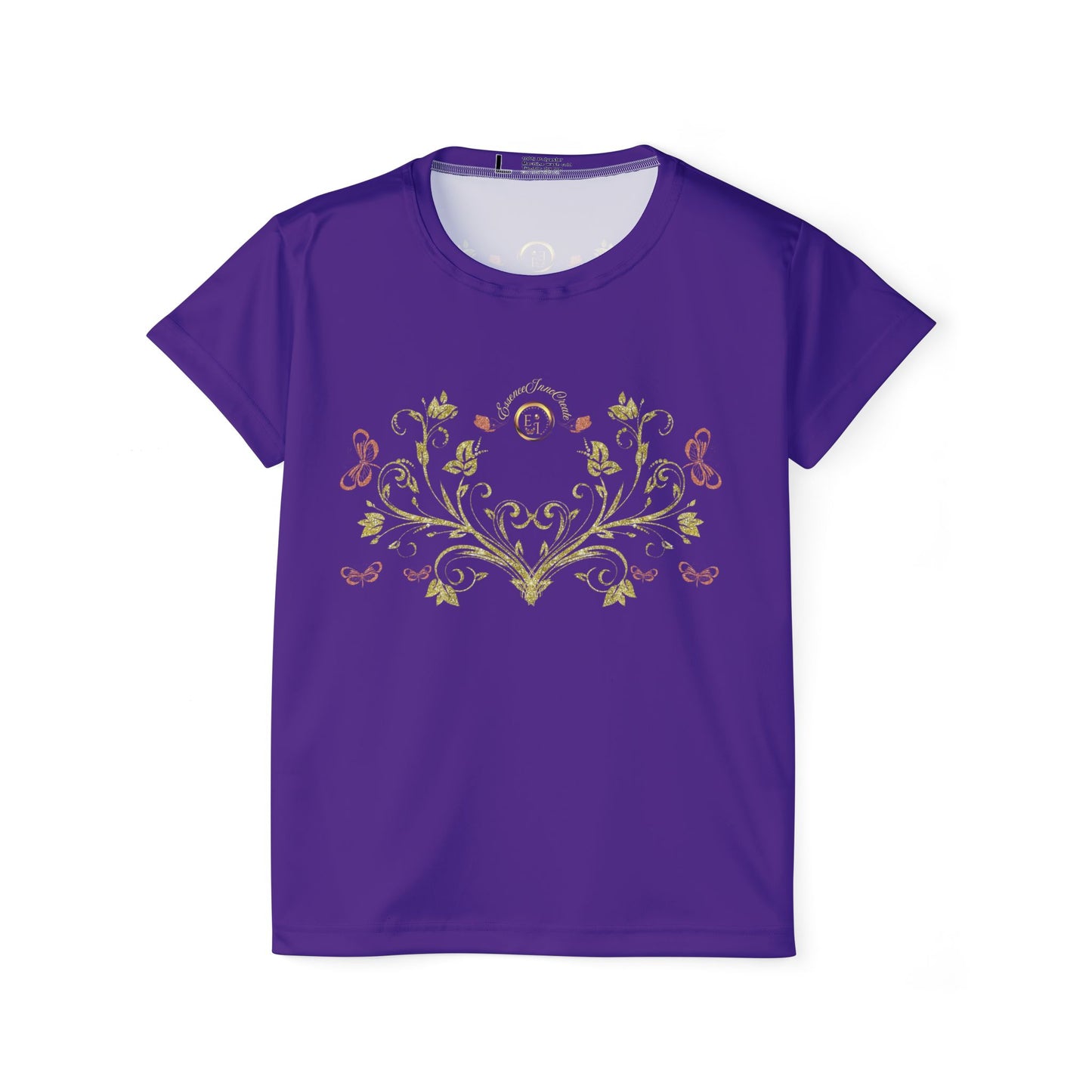 Butterfly Blossom Tee XVI | EssenceInnoCreate | Purple