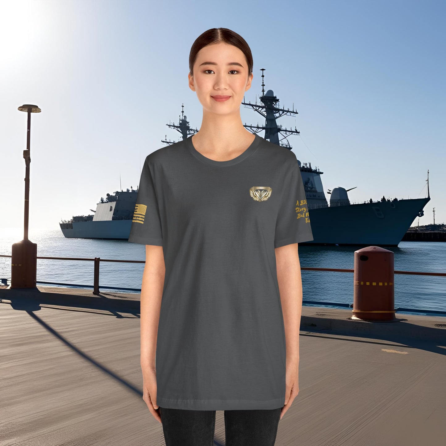 Essence Asphalt Veteran Tee – Minimalist Tribute Shirt