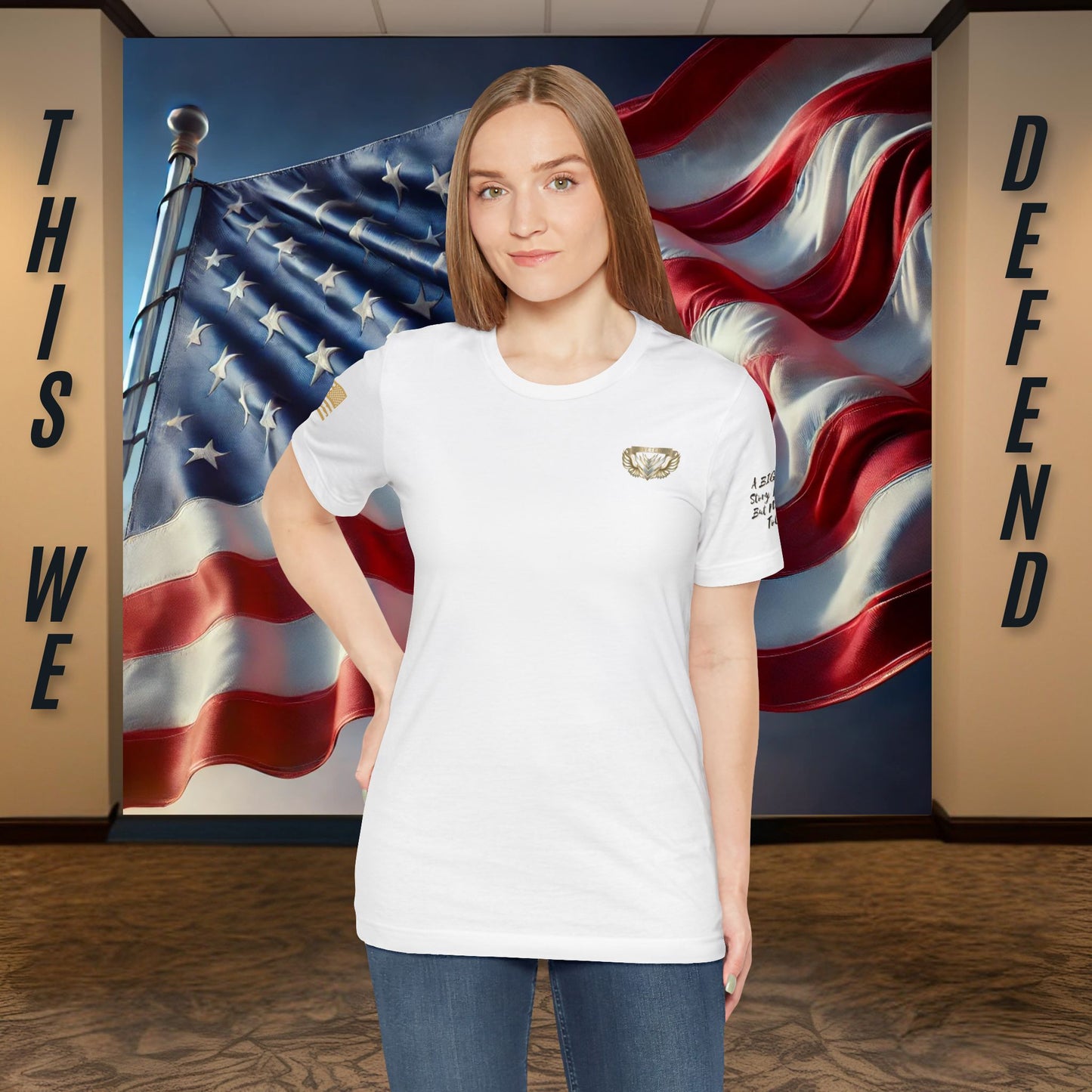 Essence White Veteran Tee – Clean Tribute T-Shirt