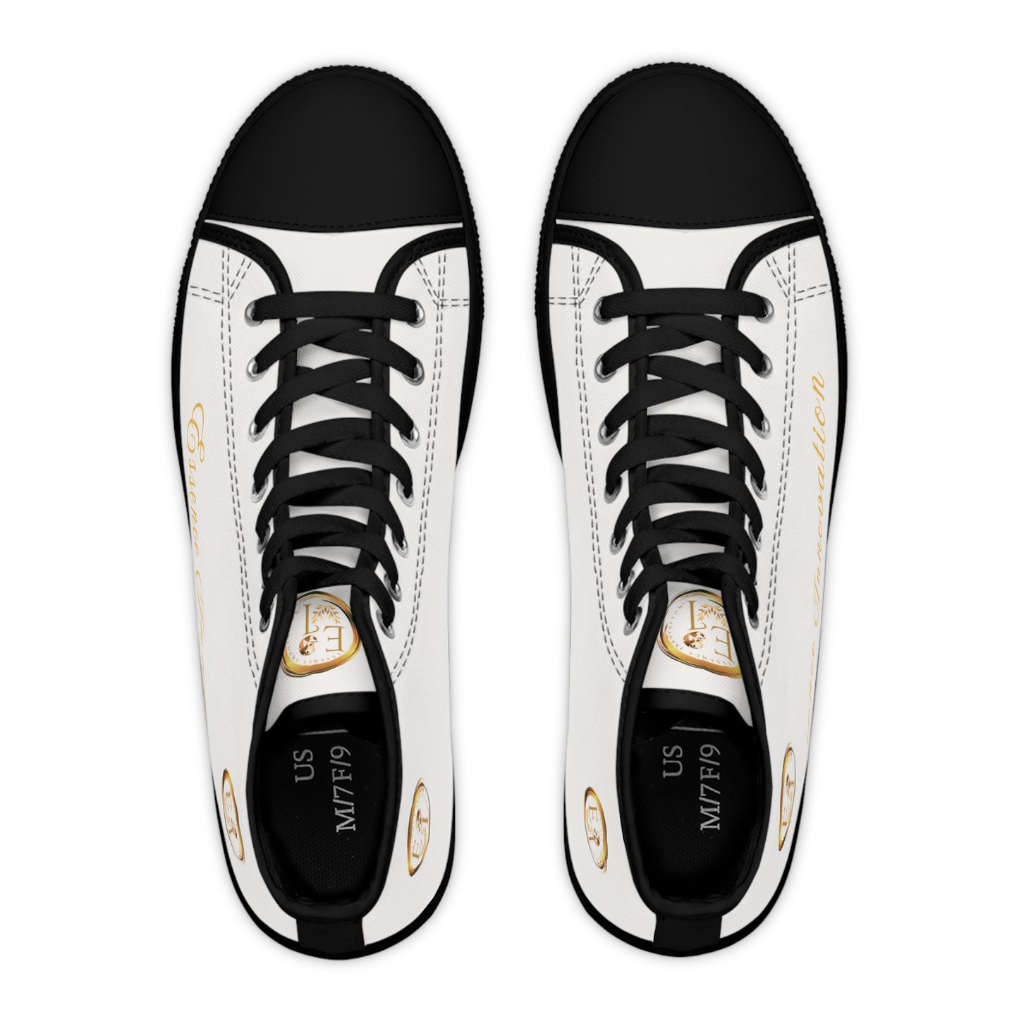 White 'Essence Innovation' sneakers with black accents on a white background