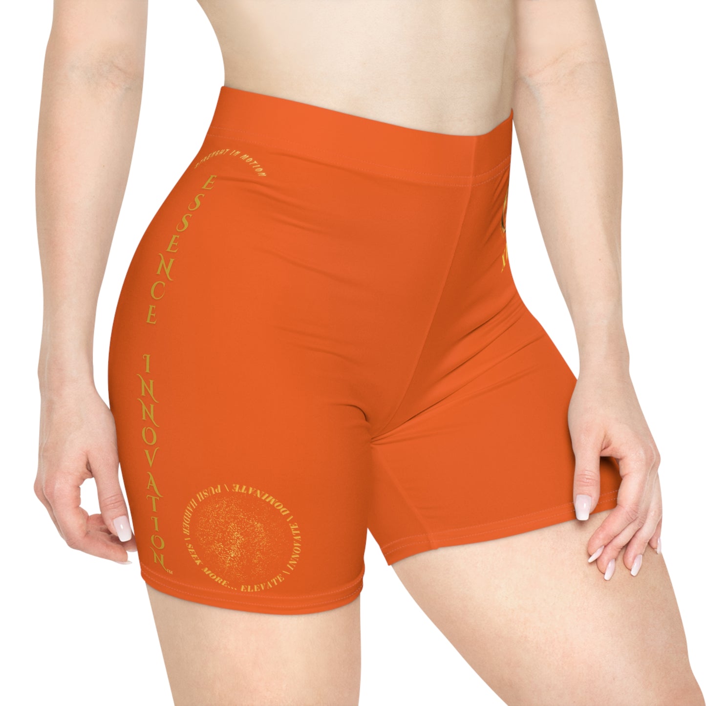Seek More BS XI | EI Sports Biker Shorts | Orange