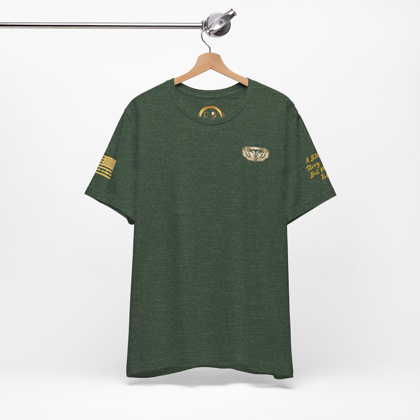 Essence Forest Veteran Tee – Deep Green Tribute Shirt