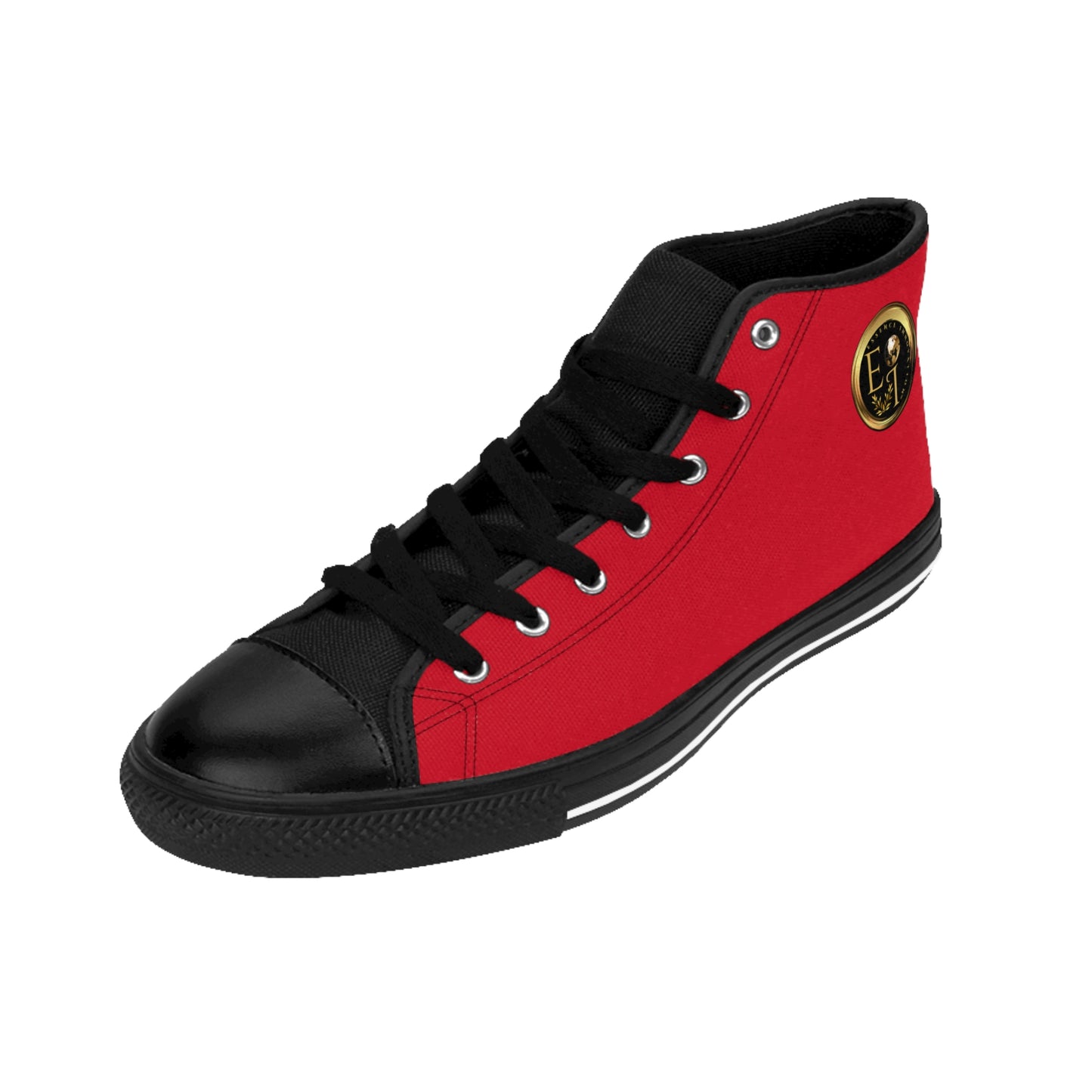 Essence Innovation Mens Streetwear | HighTop Sneakers | Dark Red