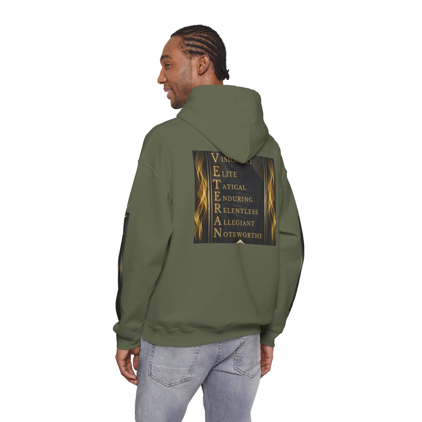 Serviceman Veteran Qualities Hoodie | Military Tribute