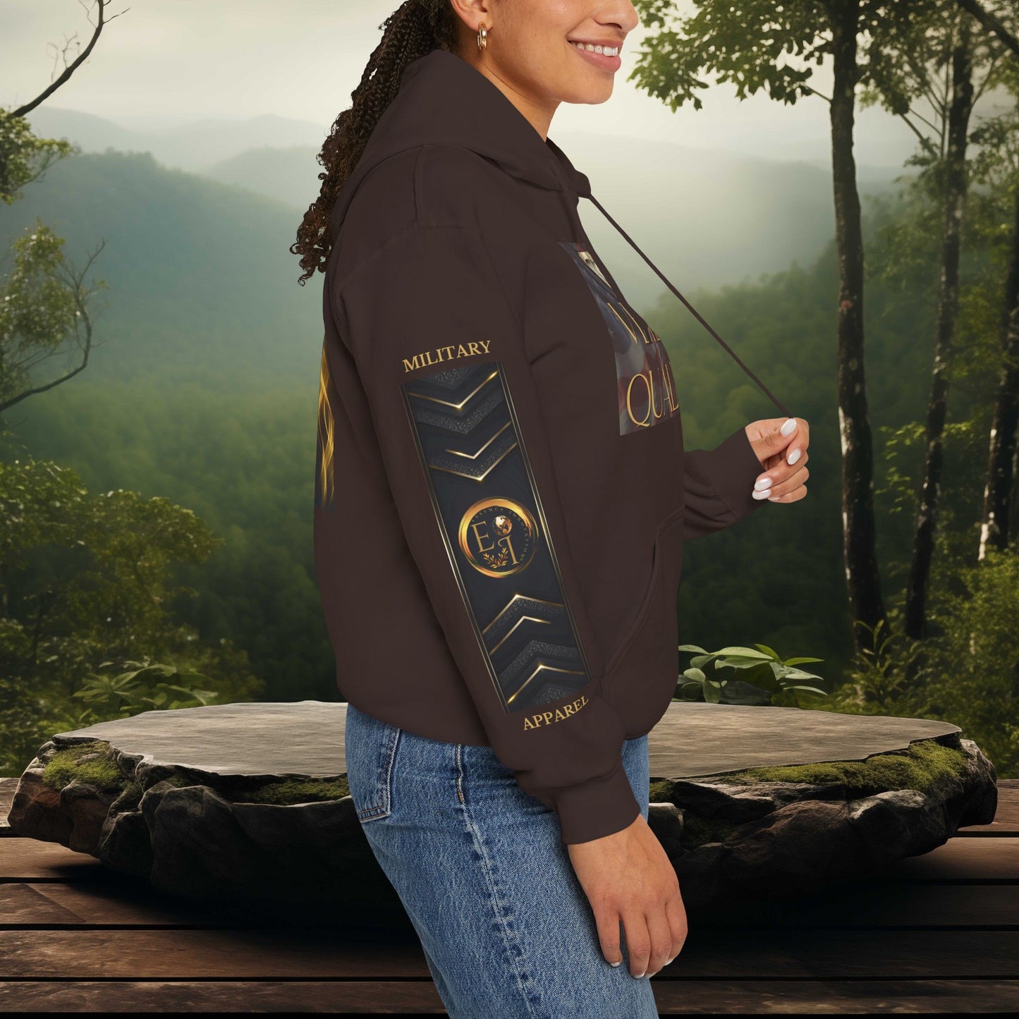 Leader Veteran Qualities Hoodie | Military Tribute Hoodie | VETERAN Leadership Sweatshirt