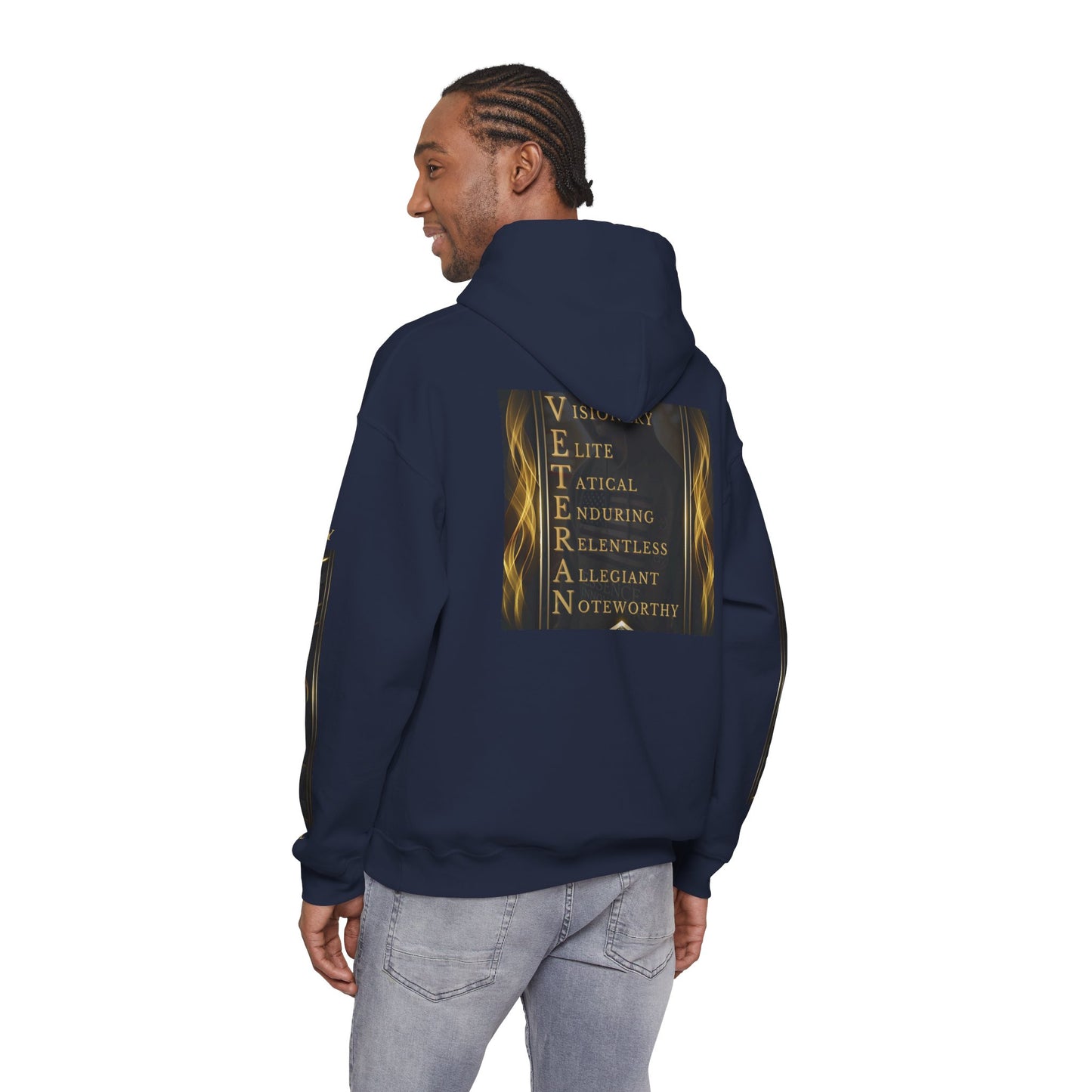 Serviceman Veteran Qualities Hoodie | Military Tribute