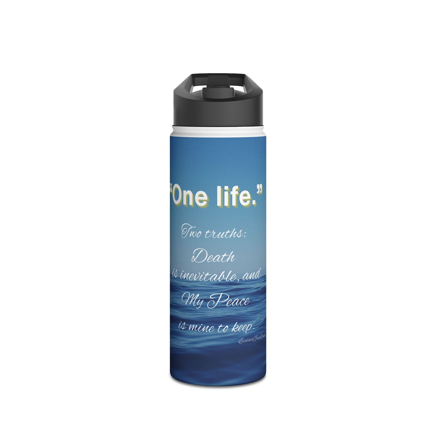 "One Life" Ocean Stainless Steel Water Bottle | 12oz · 18oz · 32oz