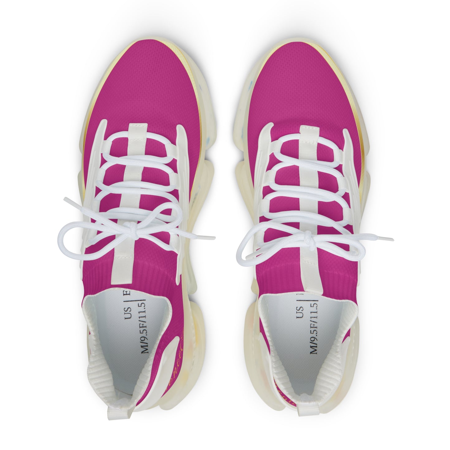 EssenceInnoCreate Dark Pink | Men’s White Trim Mesh Sneakers
