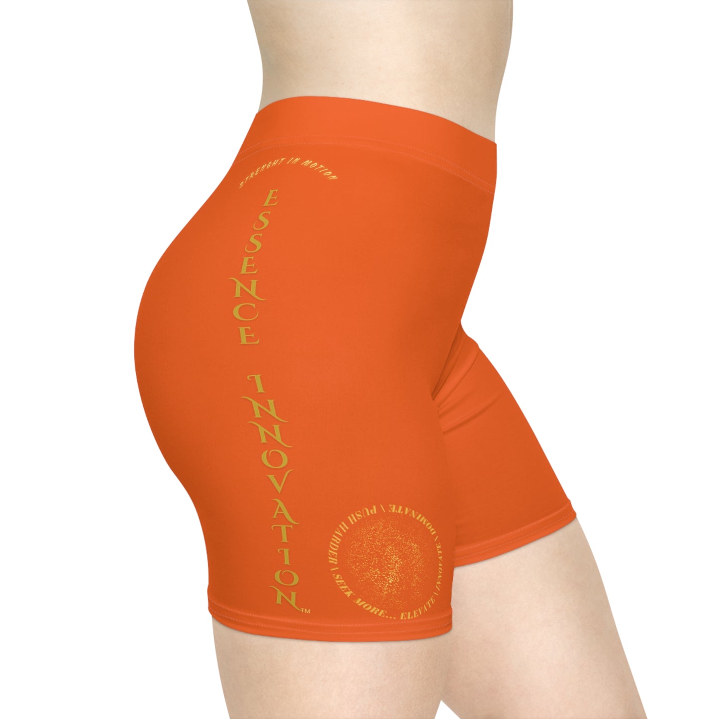 Seek More BS XI | EI Sports Biker Shorts | Orange