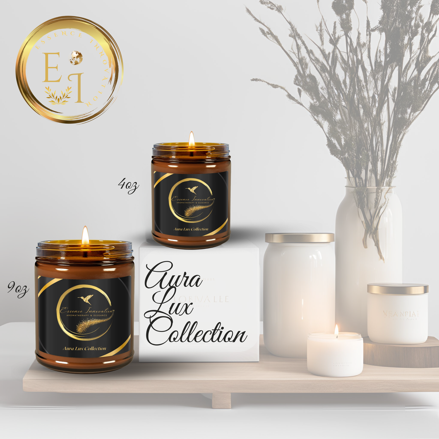 Aura Lux Collection | Unscented Fragrance Free | 4oz & 9oz