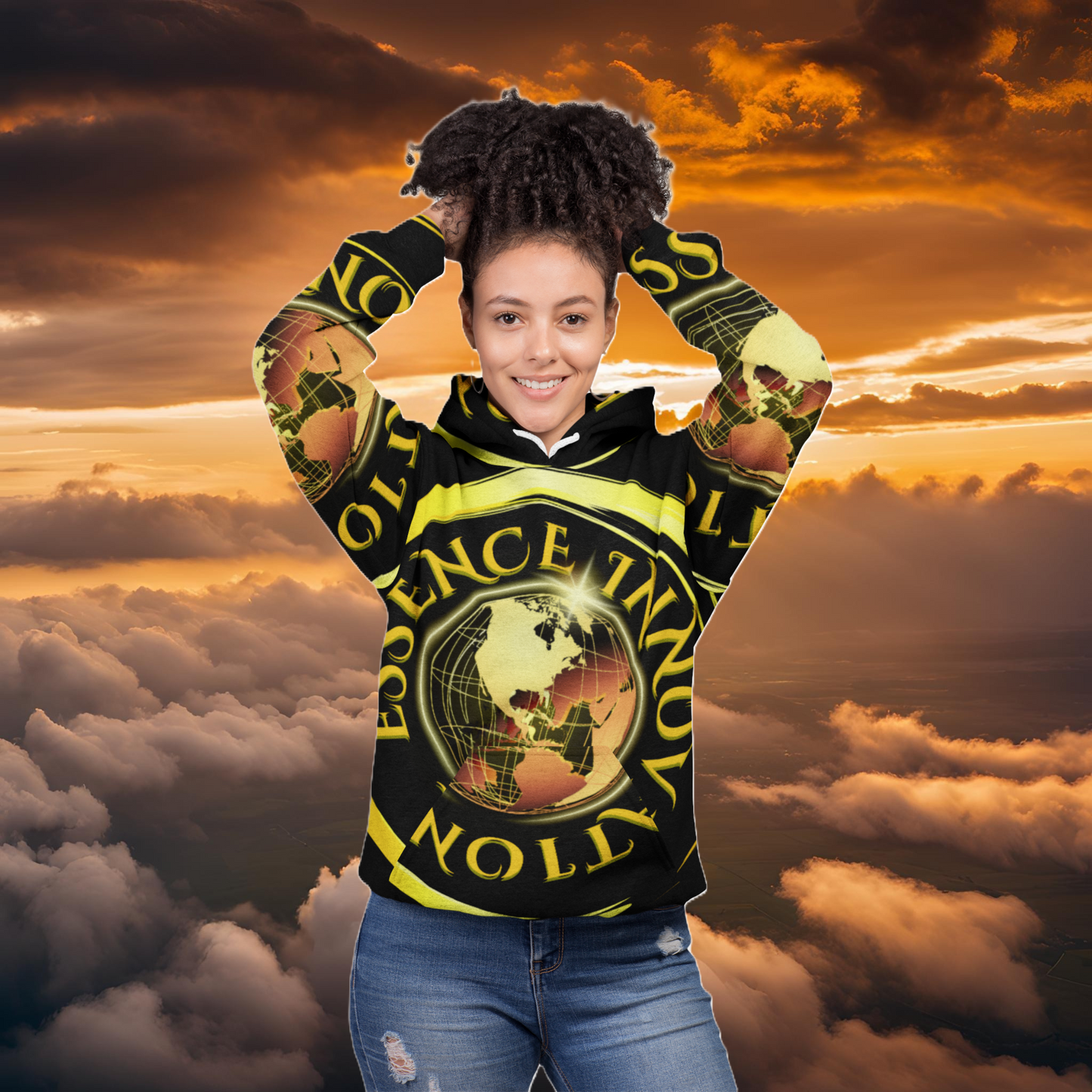 Essence Unapologetically Bold Black | Luxury Hoodies | EI Fashion