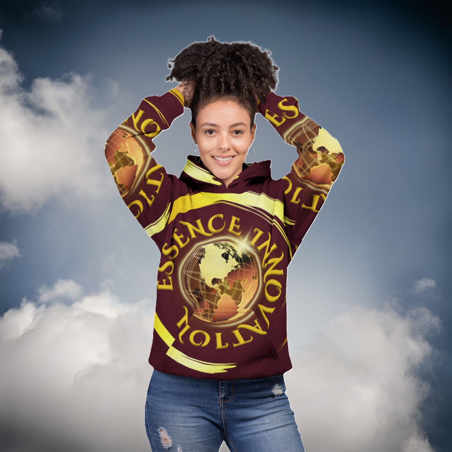 Essence Unapologetically Bold Burgundy | Luxury Hoodies | EI Fashion